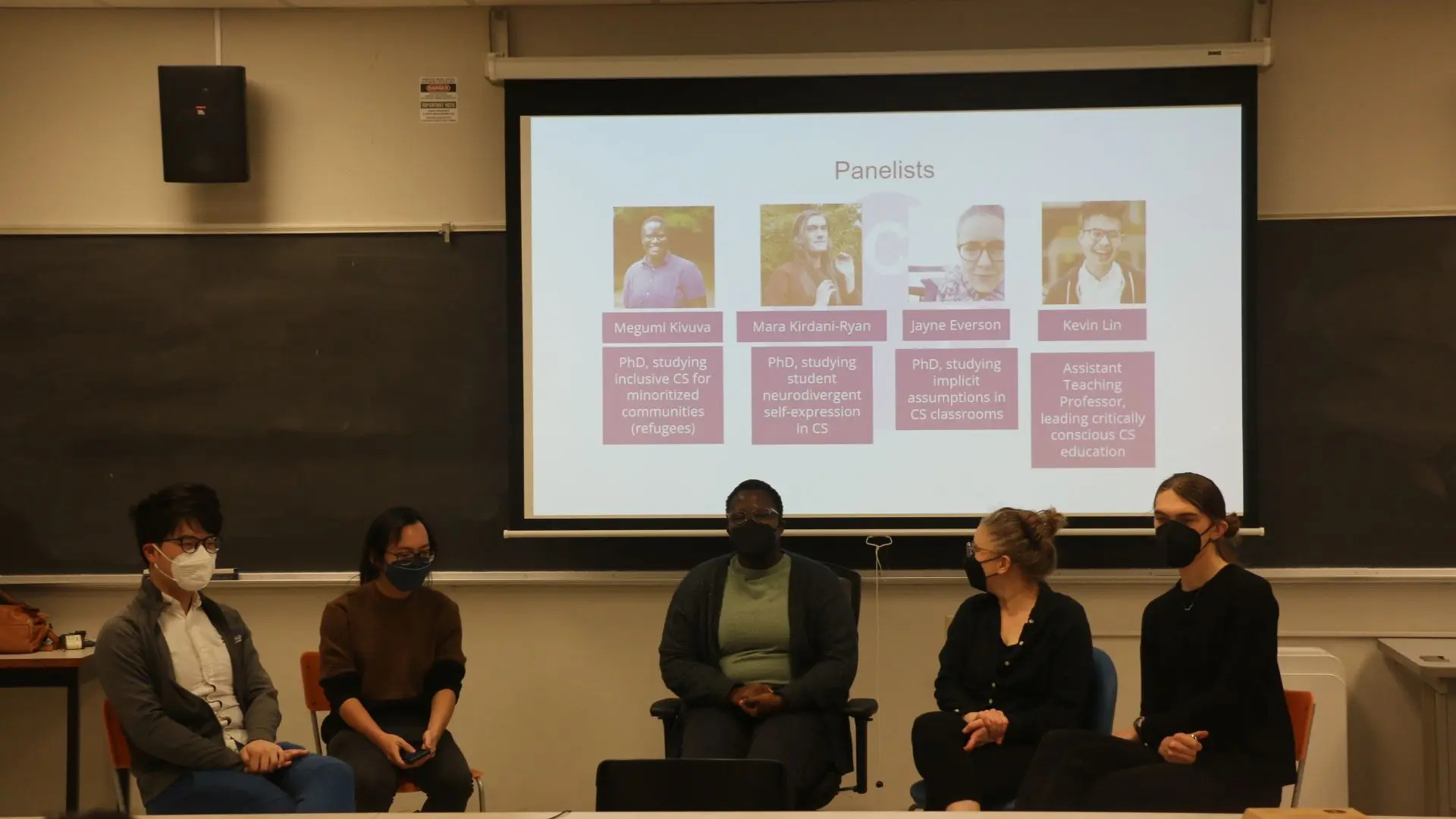 UW researchers presenting their work in computing education research